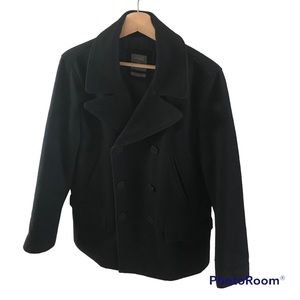 Men’s Old Navy Wool Peacoat (Deep True Navy) Size M